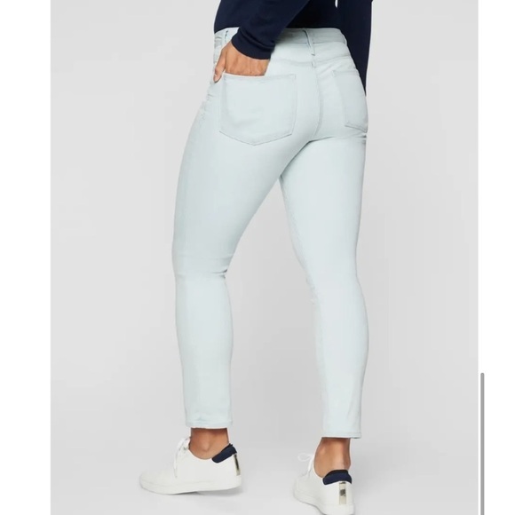 Athleta Jeans Sculptek Lt Blue Biscayne 0 24x26.5 Skinny Ankle Stretchy Comfy - Picture 14 of 16